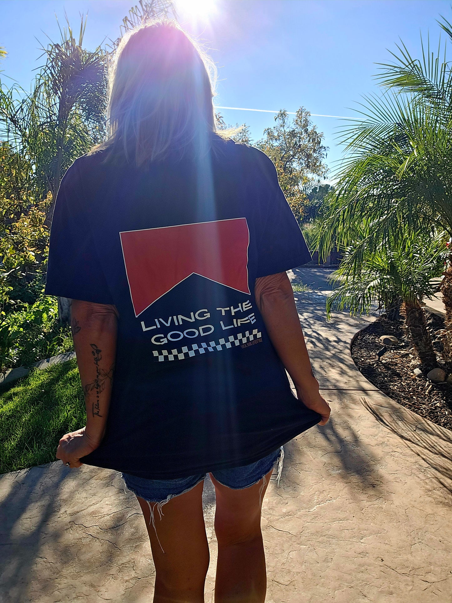 Living The Good Life Pocket Tee