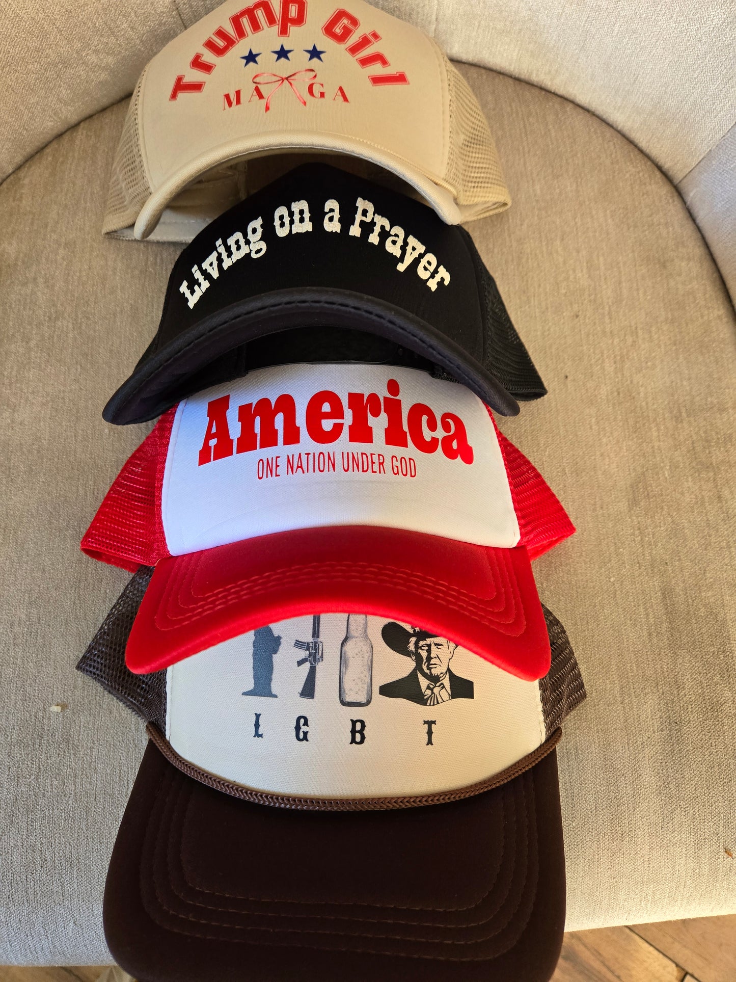 America, One Nation Under God Trucker Hat