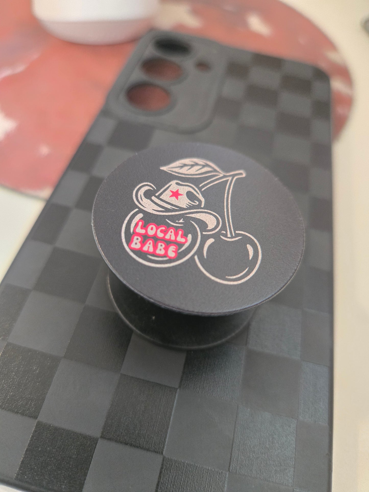 Cowboy Cherry Phone Grip