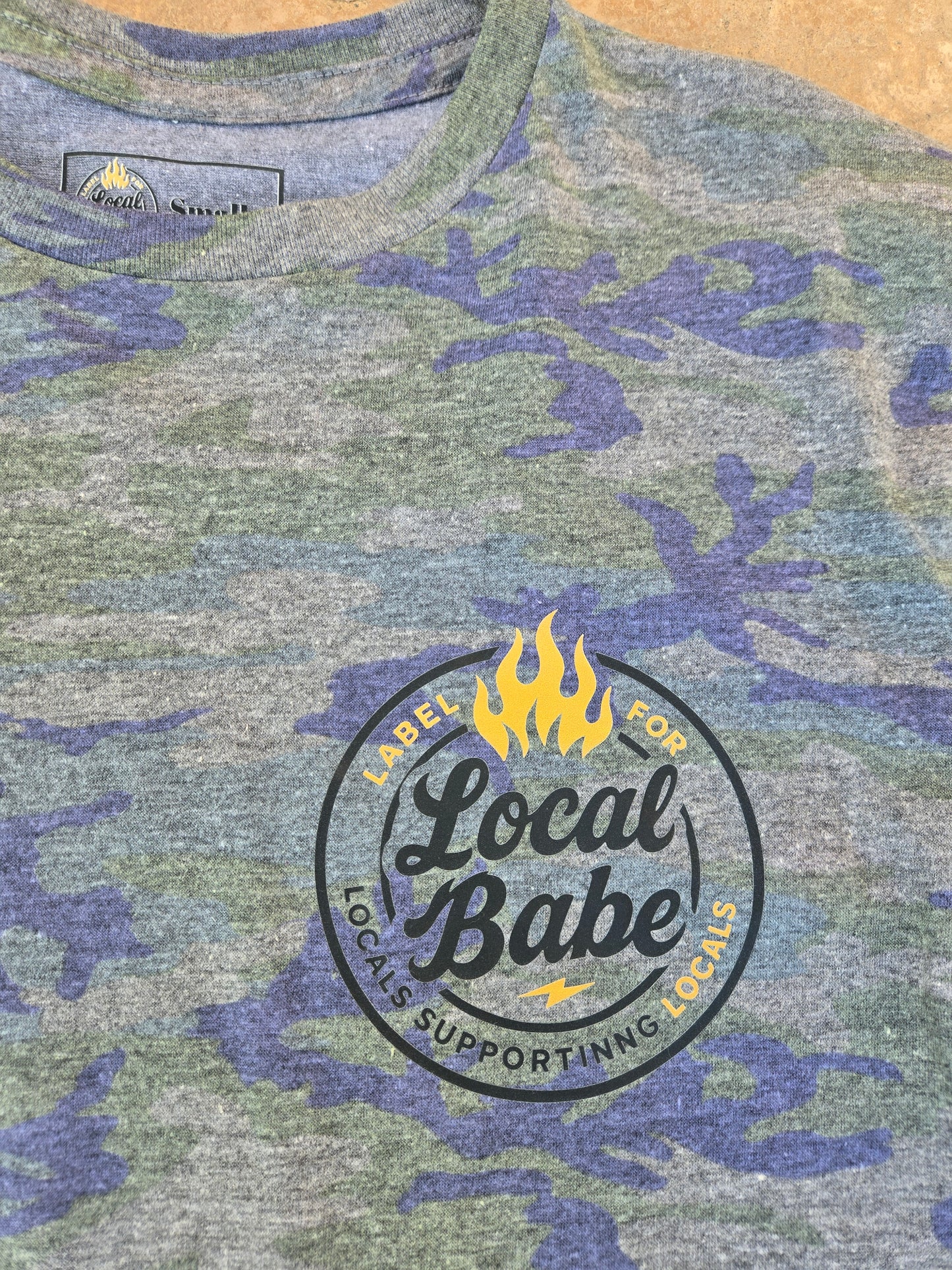 Locals Supporting Locals Camo Tee