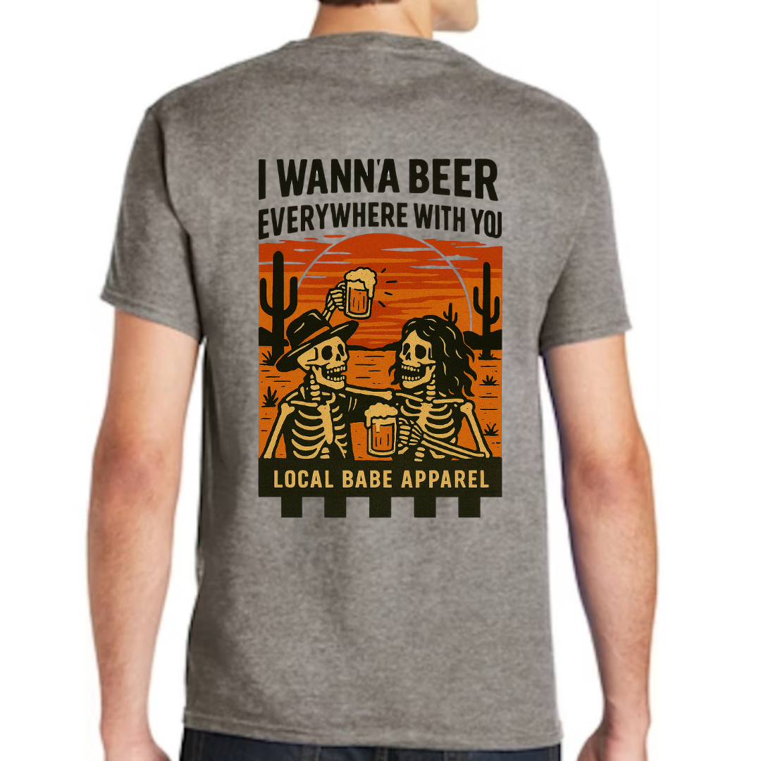Sunset Beer With You T-shirt